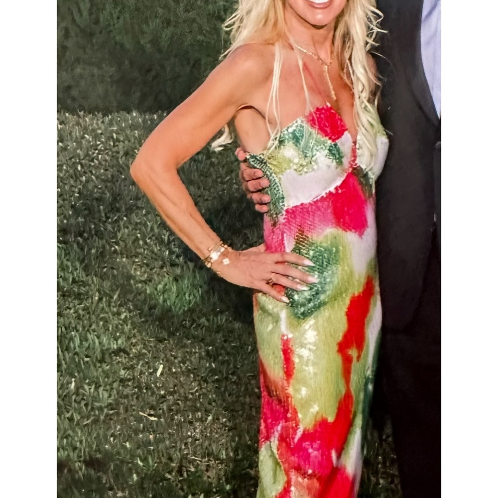 Silvia Tcherassi Lisseth Sequined Slip Gown. Excellent condition!